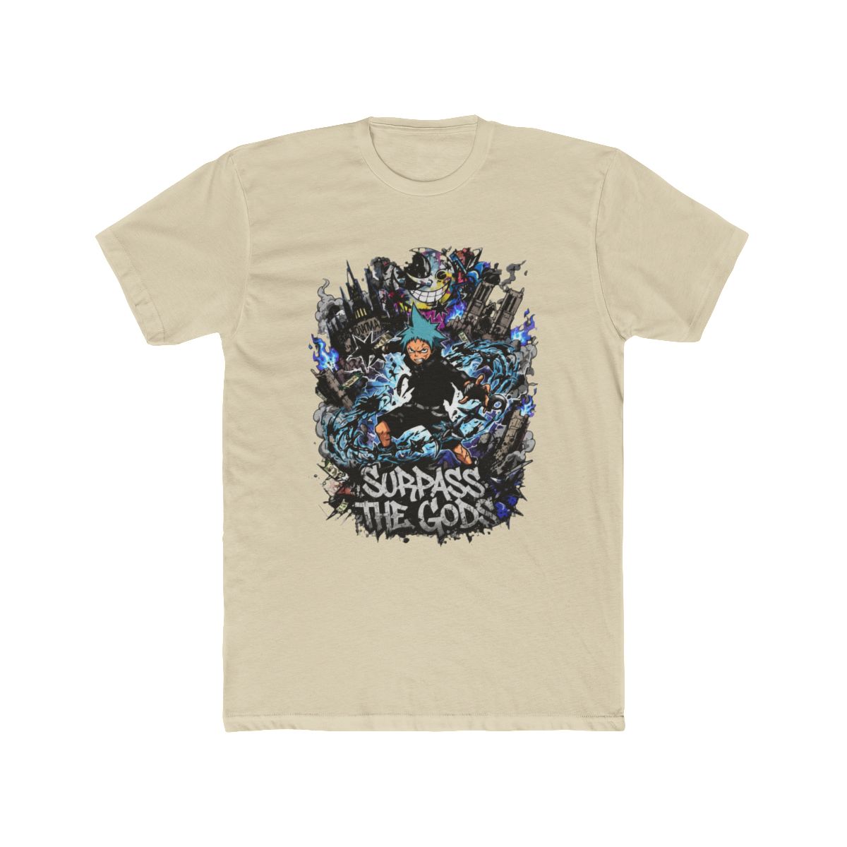 Explosive Black Star Art T Shirt | Soul Eater - alternate angle 4, merchandise