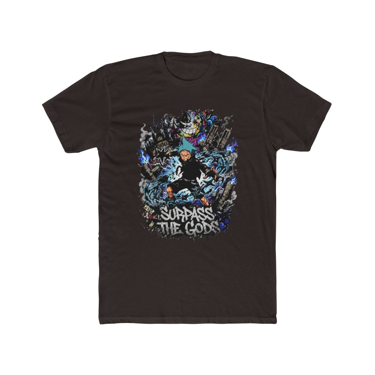 Explosive Black Star Art T Shirt | Soul Eater - alternate angle 3, merchandise