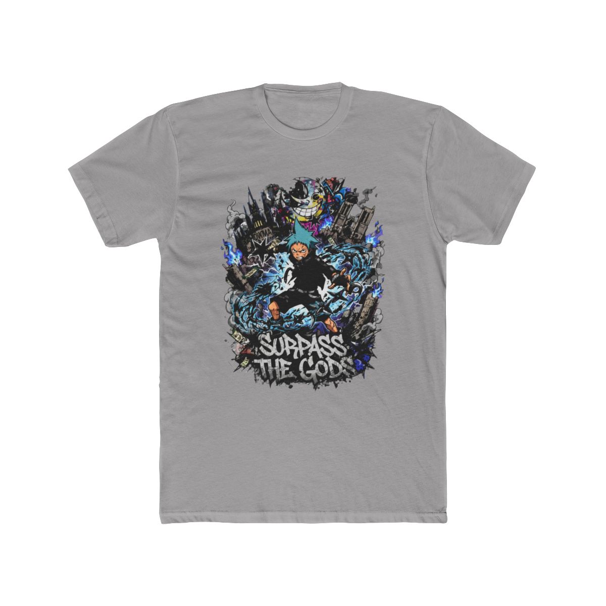 Explosive Black Star Art T Shirt | Soul Eater - alternate angle 2, merchandise