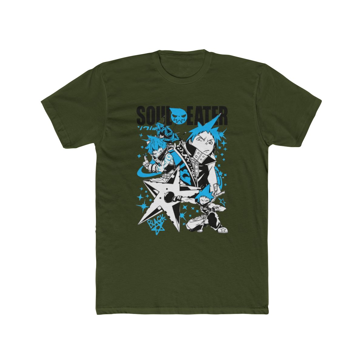 HUBGO Anime Soul Eater T Shirt, Maka Albarn, Death The Kid, Black Star, Short Sleeve Tee, Kids, Size: Small - alternate angle 4, merchandise