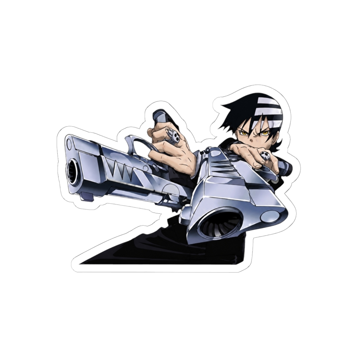 Death The Kid (Soul Eater) - Sticker Graphic - Auto, Wall, Laptop, Cell, Truck Sticker for Windows, Cars, Trucks