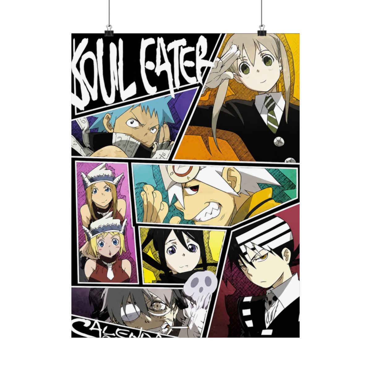 Soul Eater Anime Fabric Wall Scroll Poster (16" X 22") inches - alternate angle 1, merchandise